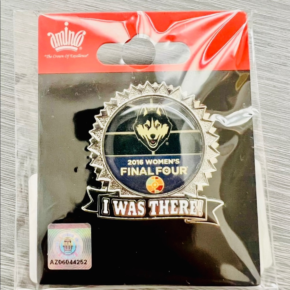 UConn Women Final Four NCAA Championship Lapel Pin, 2016, New in package
